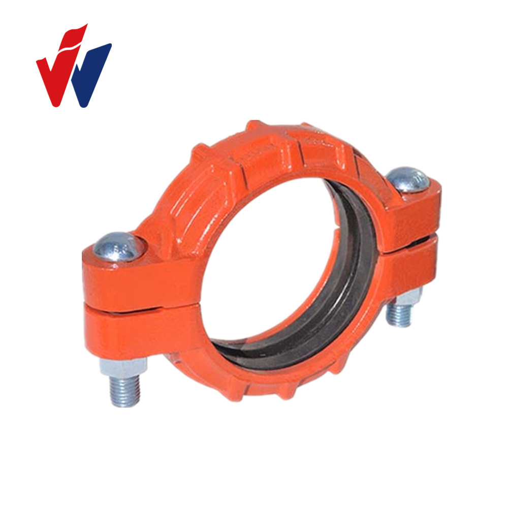 FM approved ductile iron grooved pipe fittings and couplings joint