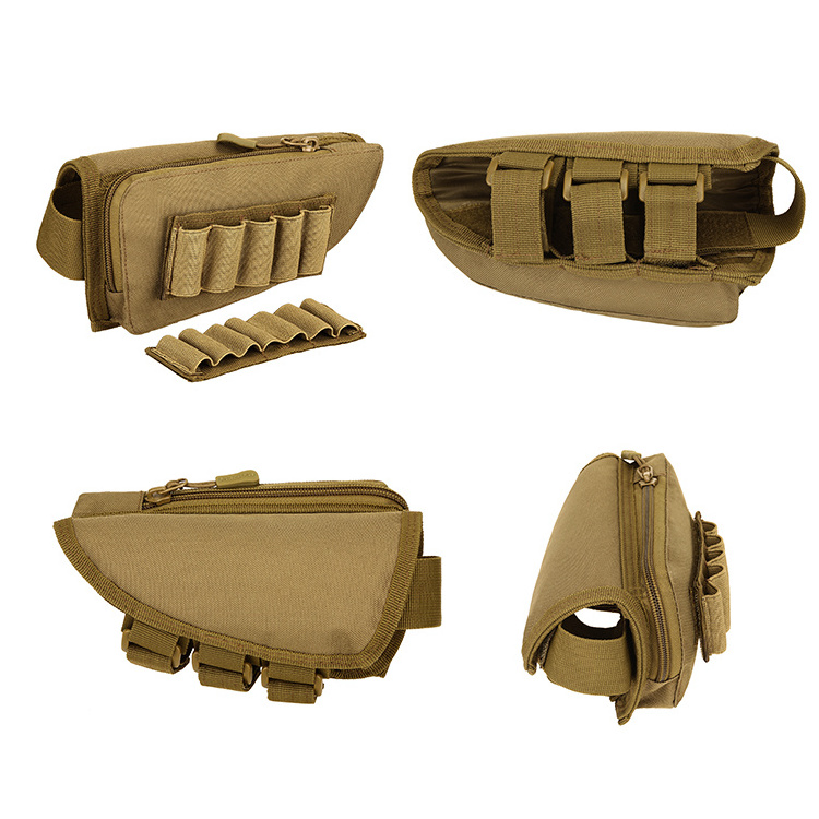 New Style High Density Nylon Outdoor Hunting Tactical Camo Multi-function Cheek Rest Magazine Pouch Holder