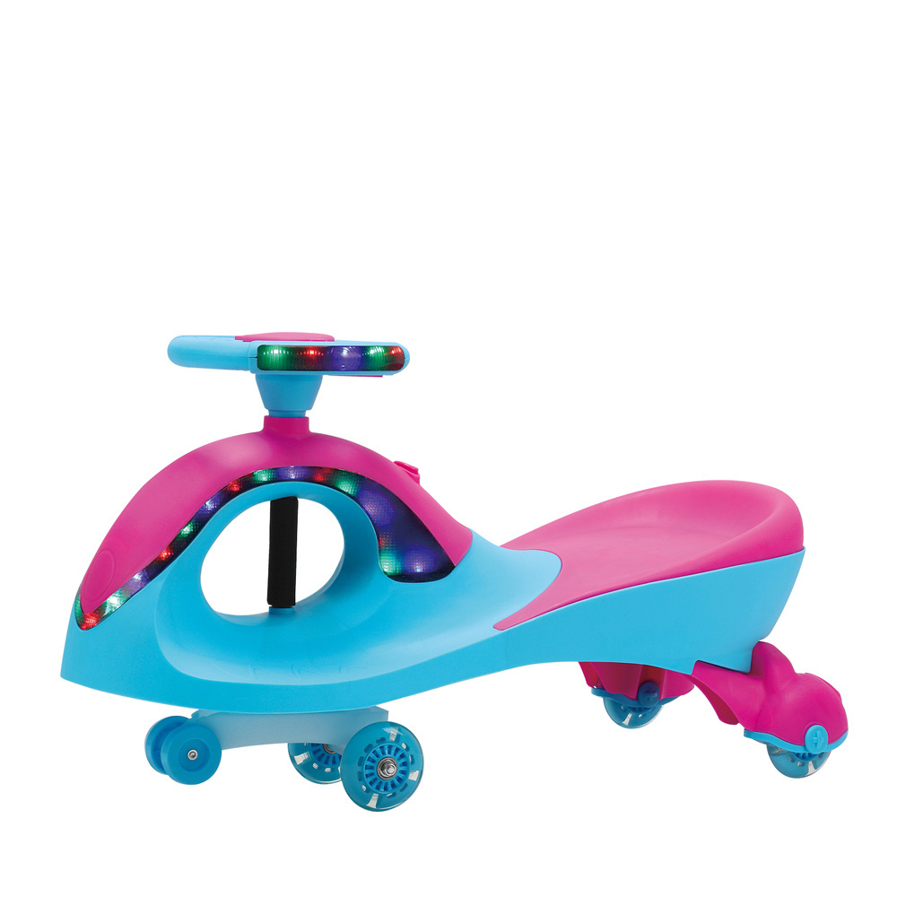 plastic cheap kids ride on car/hot selling l pink swing car with music and light/cartoon swing car