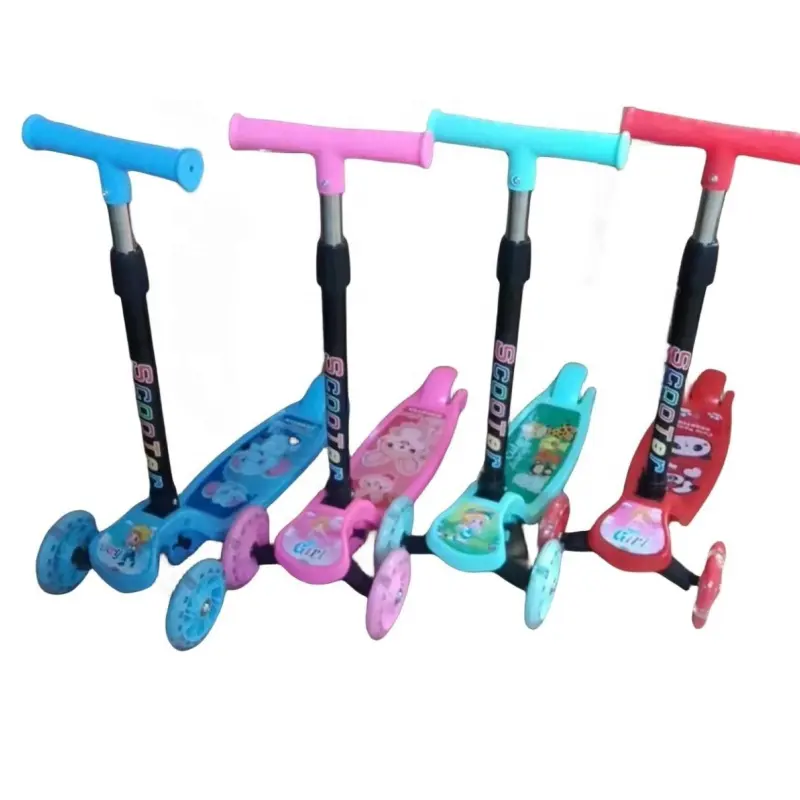 2023 Multi Functional folding kids plastic scooter for sale/made in China scooter for big kids/kids music scooter