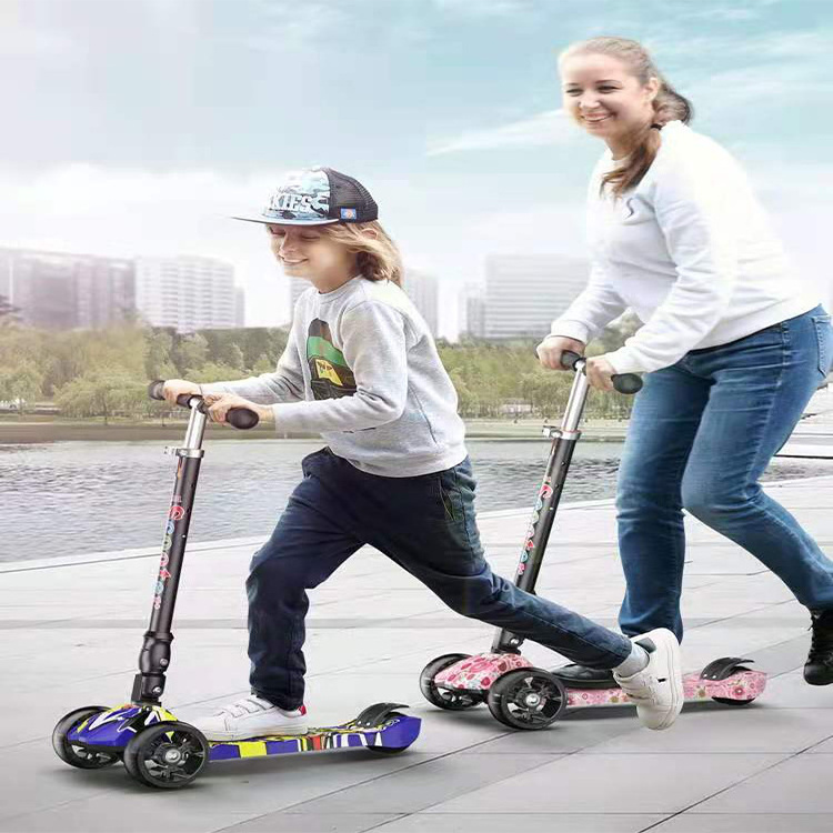 Cool baby kid swing scooter for children/smoking function wheel scooter kids/kids scooter parts