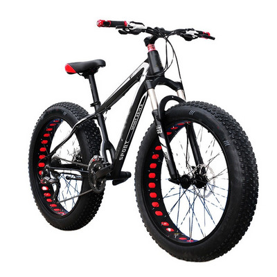 24 speed New 4.0 fat tire bike double disc brake beach bicycle snow bike 24 and 26 inch mountain bike bicycle