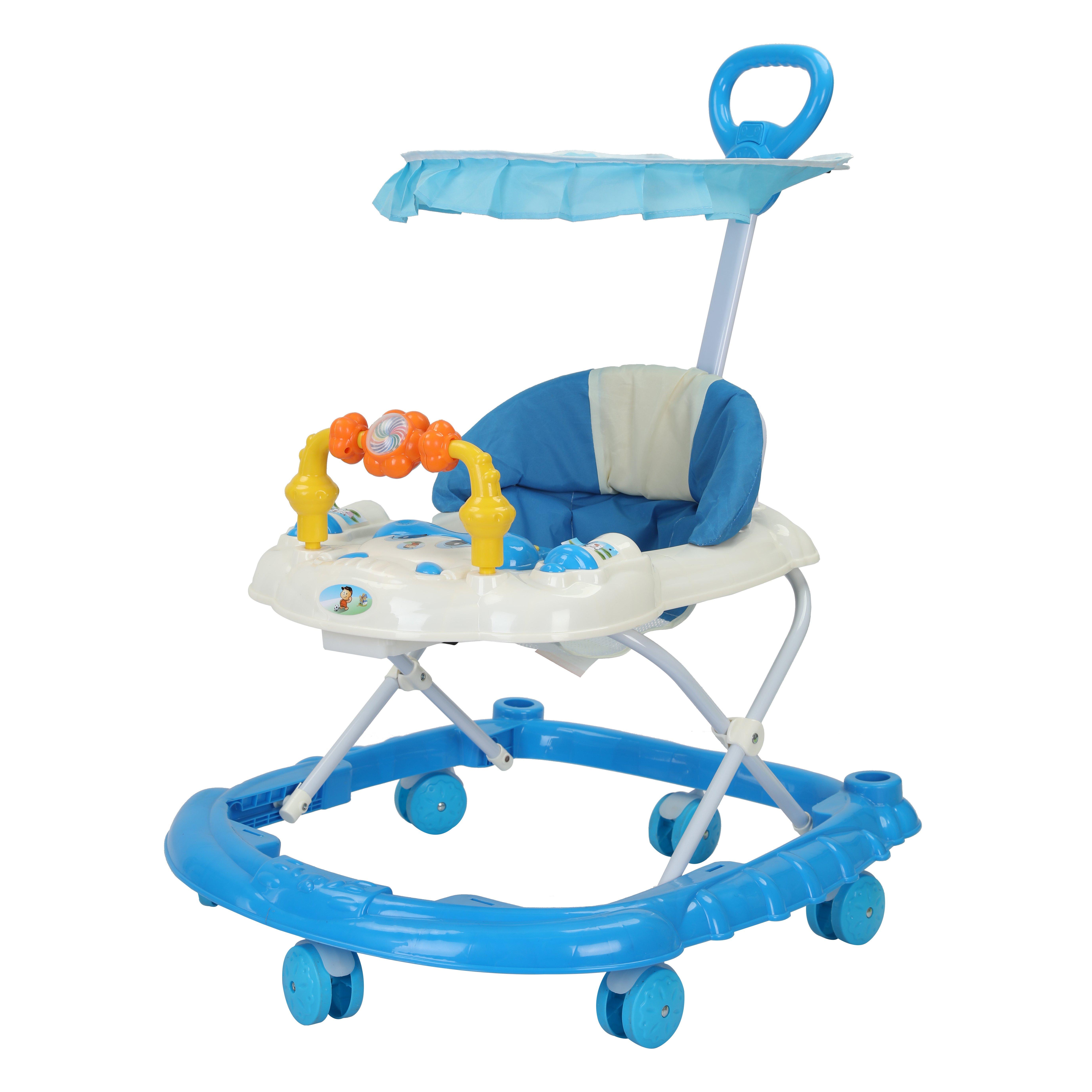 alibaba factory low price baby walker trolley  6 wheels/children baby walker for kids/monkey baby walker