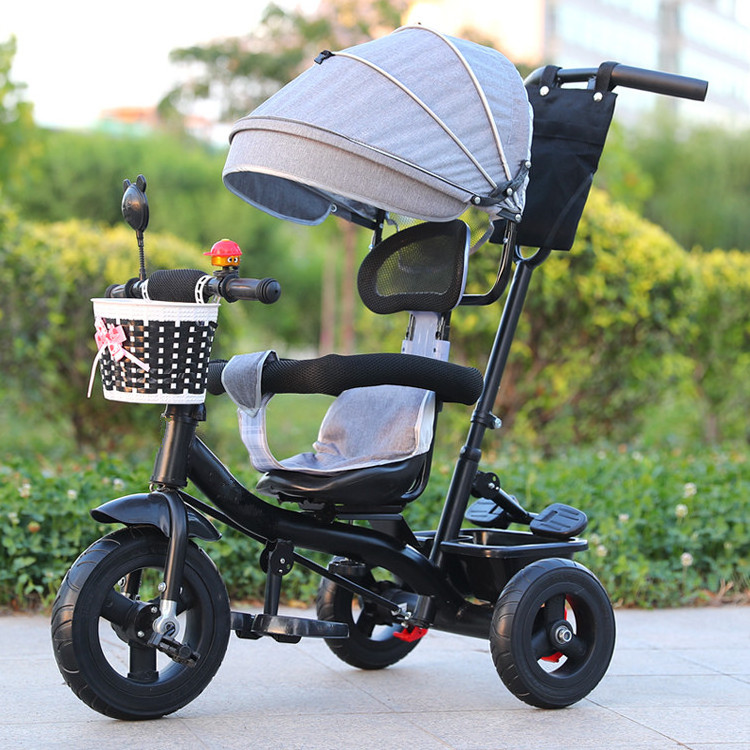 China 2021 Hot Selling Trikes For Baby Tricycle For Children Trikes With Sun Shade For Baby Ride On Toy Kid Tricycle