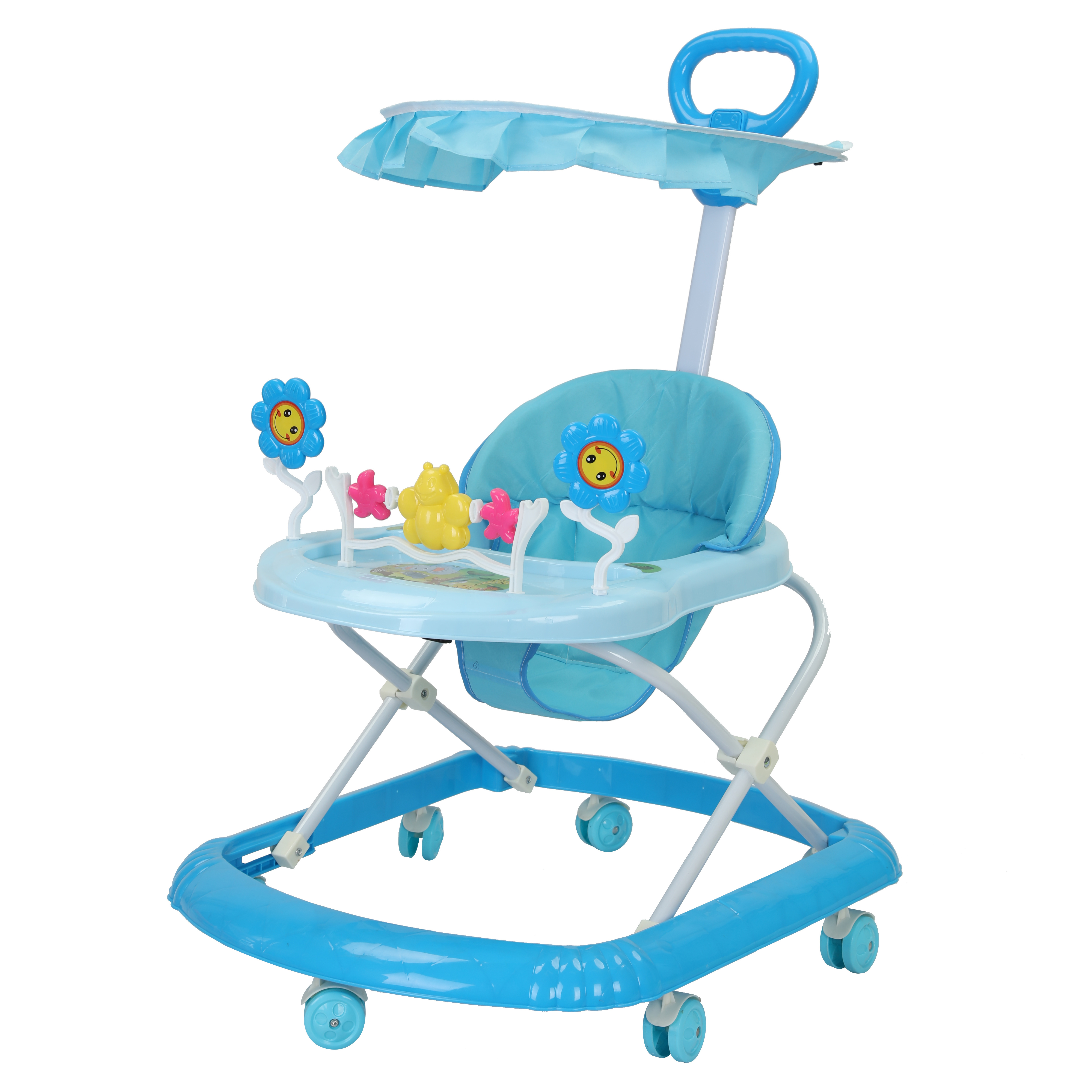 alibaba factory low price baby walker trolley  6 wheels/children baby walker for kids/monkey baby walker