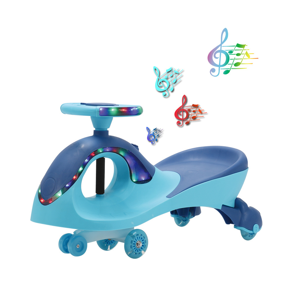 plastic cheap kids ride on car/hot selling l pink swing car with music and light/cartoon swing car