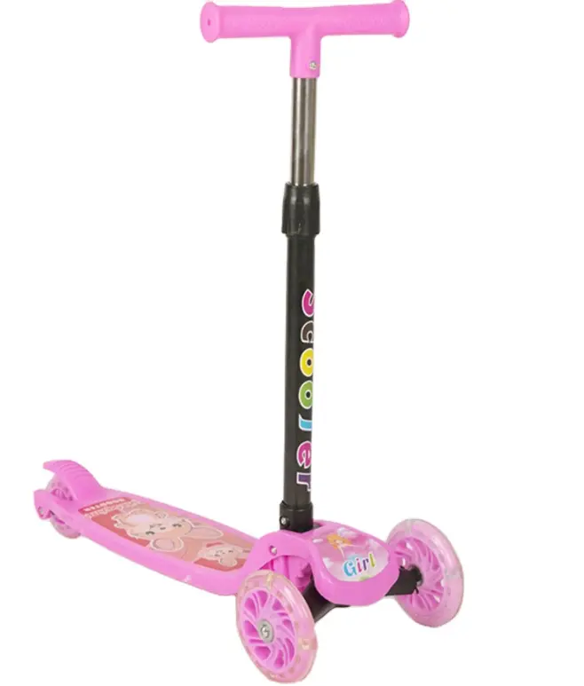 2023 Multi Functional folding kids plastic scooter for sale/made in China scooter for big kids/kids music scooter