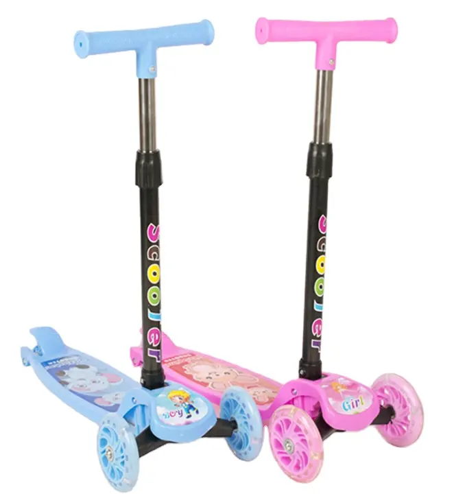 2023 Multi Functional folding kids plastic scooter for sale/made in China scooter for big kids/kids music scooter