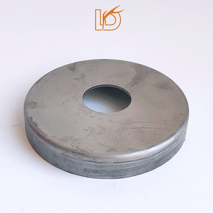 LD Metal Raw Color Stamping Iron Base Cover fit 1-3/16" Round Post Metal Stair Parts Stair Accessories Iron Spindle Base Cover