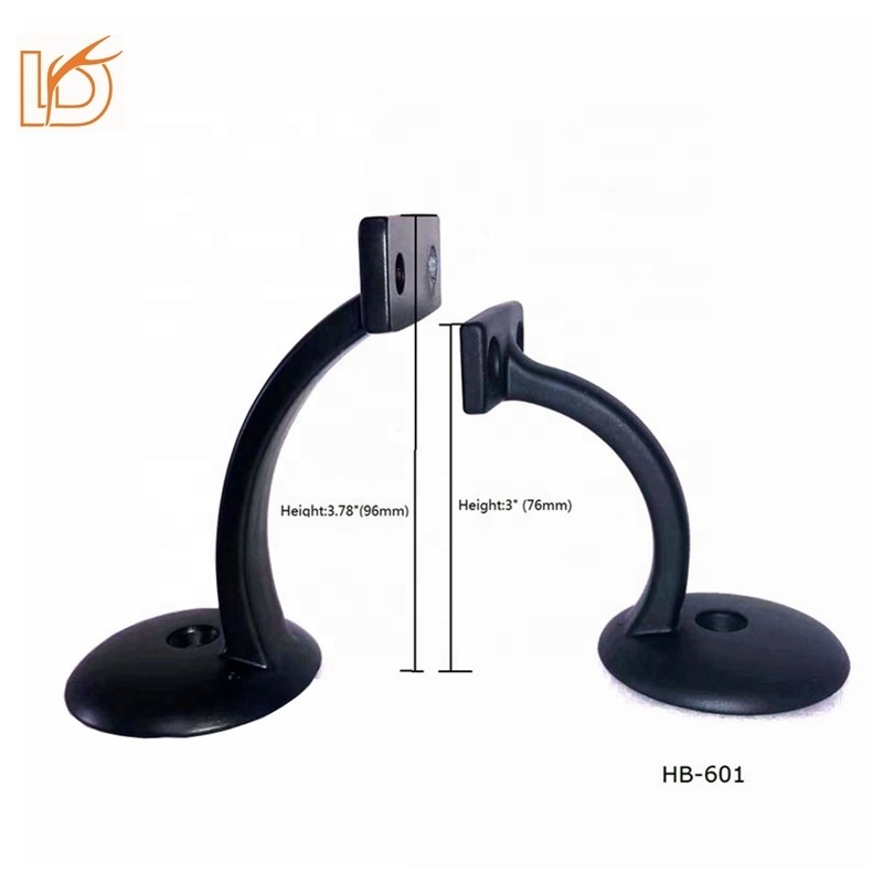 LD Metal  Indoor  Heavy Duty Wall Rail Brackets Round Base for Staircase Railings (HB-601)