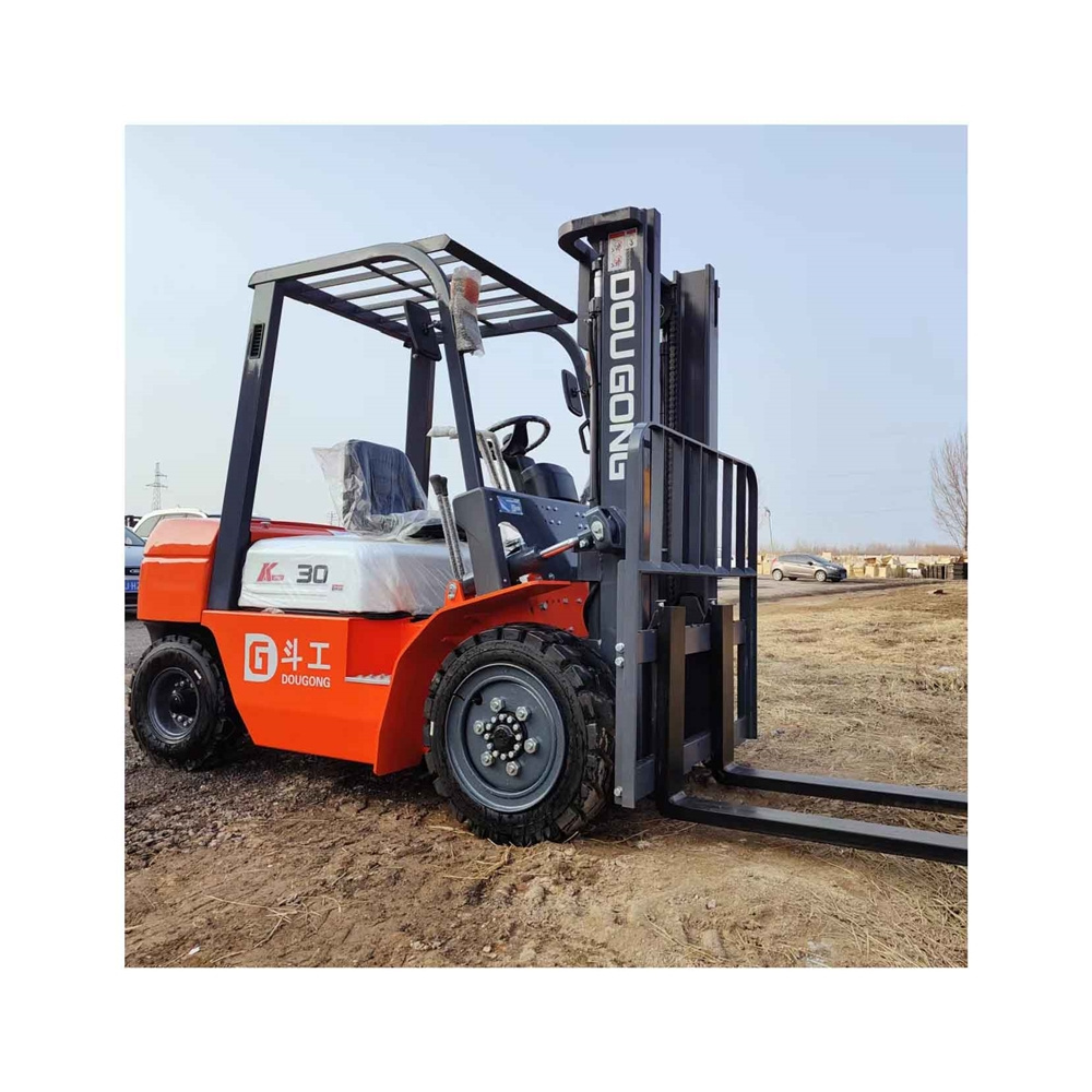 Hot china manufacture quality Chinese four wheel pneumatic Tyre fork lift small for sale deli forklift 3ton made in China