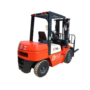 Hot sale china manufacture quality fork lift truck 3.5 ton all terrain diesel spare part price tire