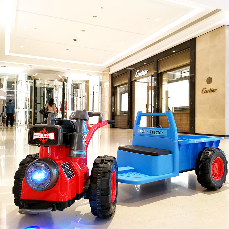 Hot Selling New Design Wholesale 12V4.5Ah Battery Children Ride On Kids Electric tractor Child Electric Walking Tractor For Kids