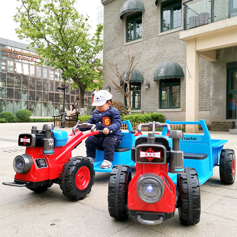 Hot Selling New Design Wholesale 12V4.5Ah Battery Children Ride On Kids Electric tractor Child Electric Walking Tractor For Kids