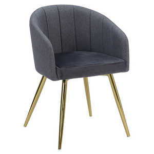 Free Sample Guangdong Pantry Chrome Modern Velvet Hotel Lobby Black Acrylic Rose Dark Blue Dining Chair With Gold Leg