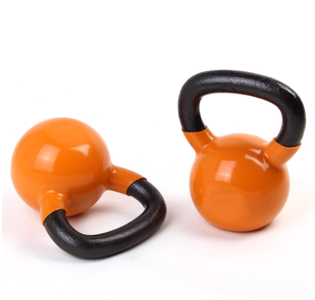 Wholesale  Fitness Powder Coated Kettlebell Handle Cast Iron Kettlebell Competition