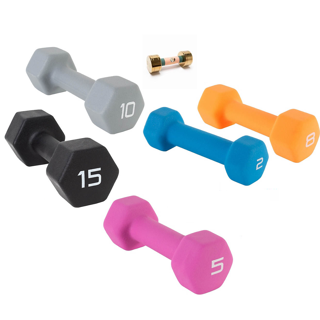 High quality Solid Steel Material Free Weights with Chromed Handle for weight lifting Training for women