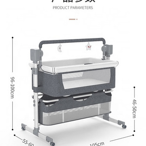 Newborn Baby Cradle Foldable Swing Bed Bassinet, Baby Sleep Bed With Swing