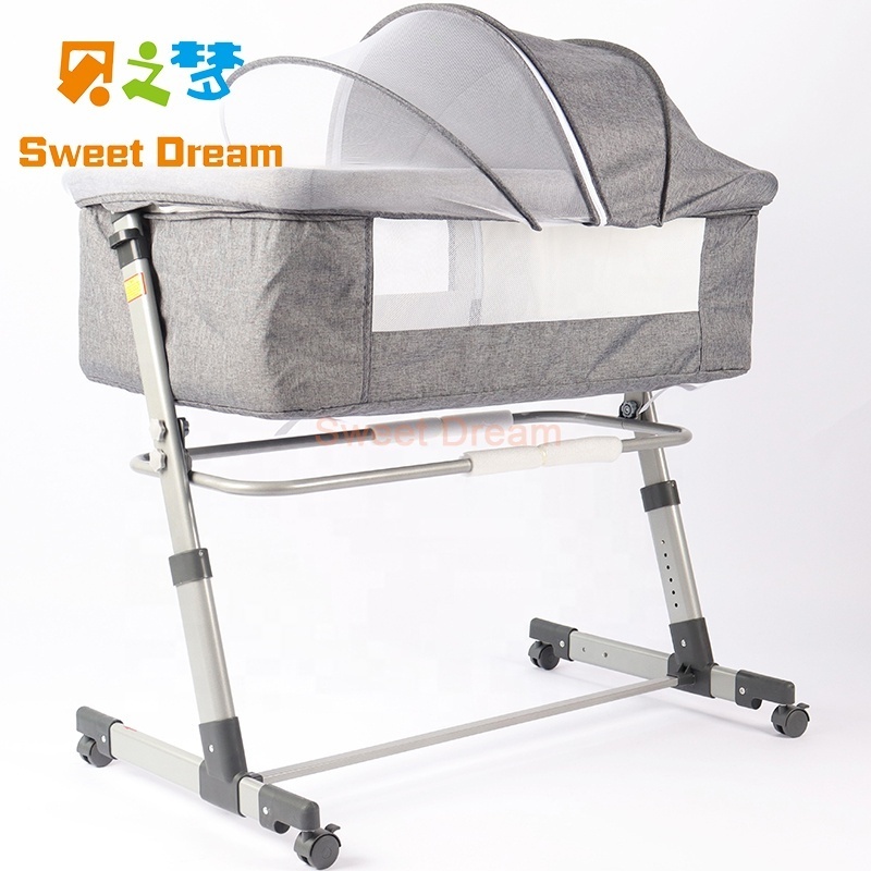 2023 baby beds for new born swing bed cots kids' cribs bedside sleeper boy&girl portable