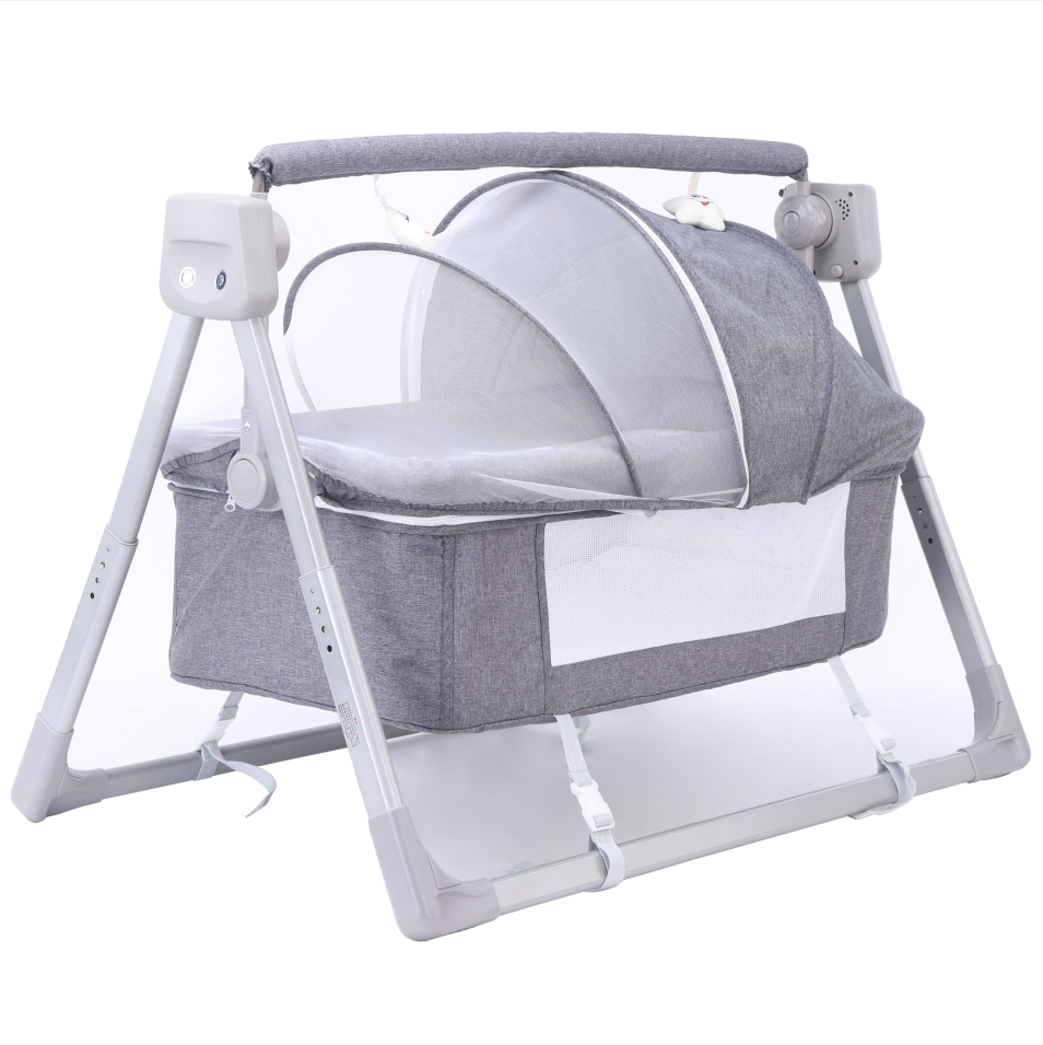 Factory hot sale baby crib basket baby music bed adjustable speed bed, factory direct sales