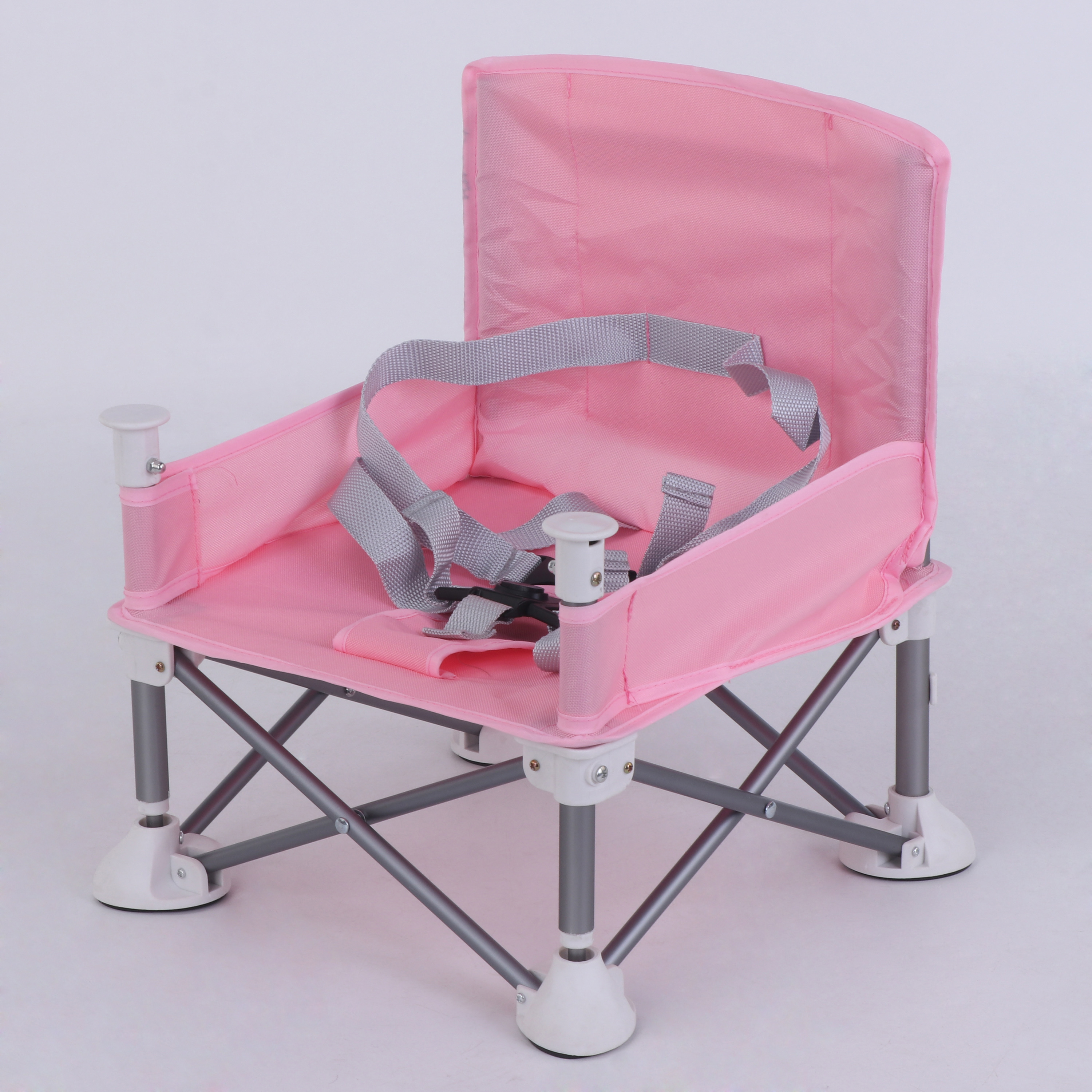 kid beach chair camping child feeding sofa seat chair outdoor foldable portable baby dining chair with plate safety harness