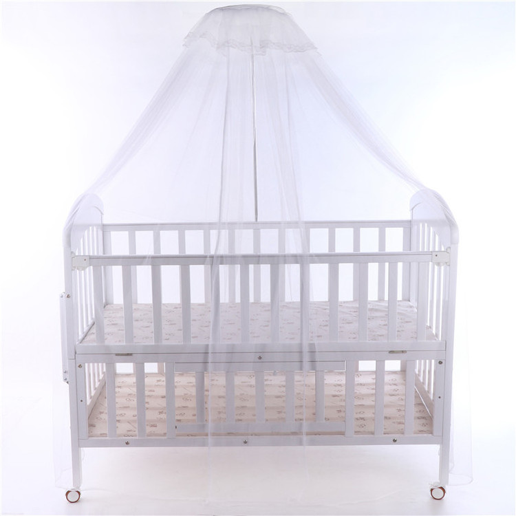 High quality rocking newborn crib baby wooden bed crib white paint crib