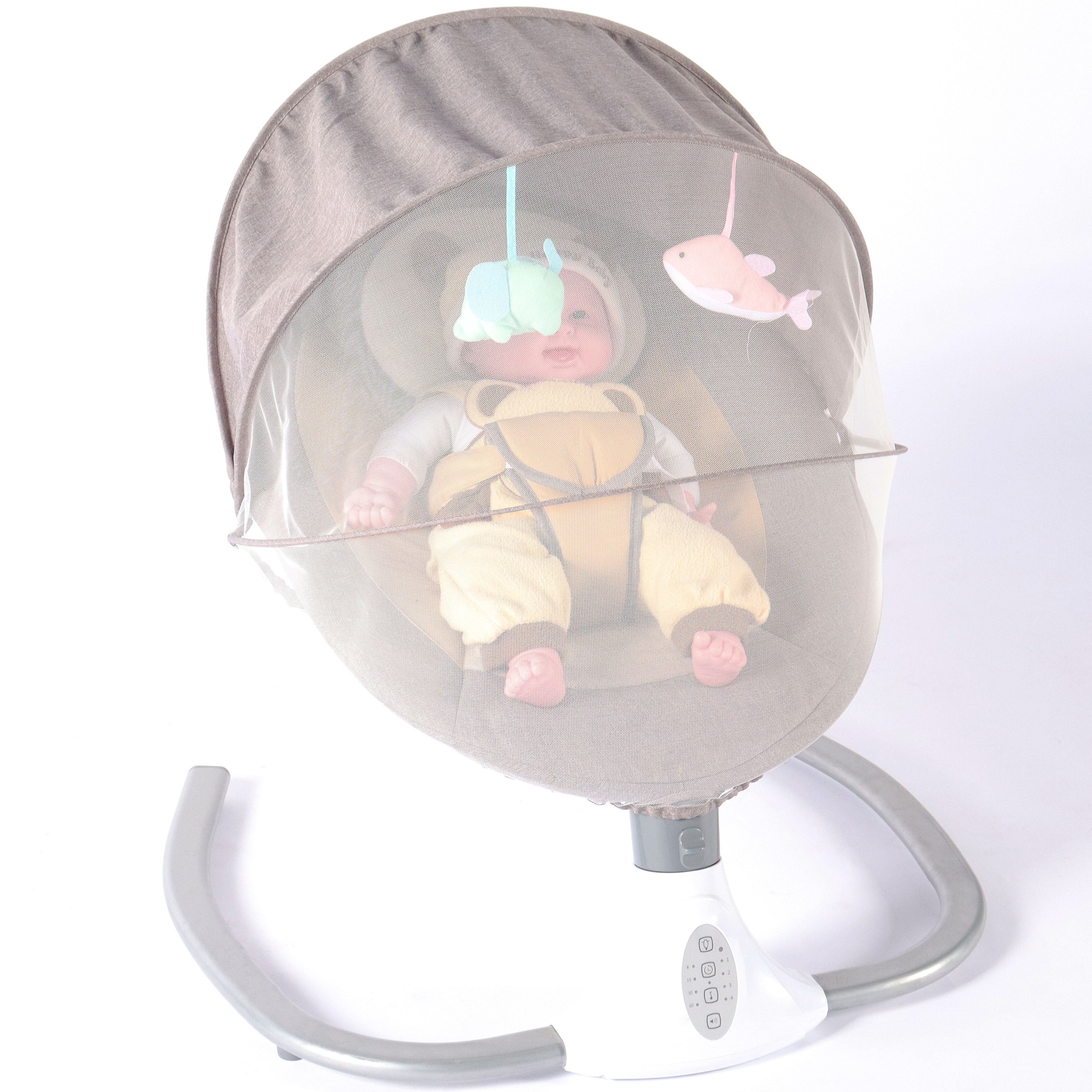 Vibrating baby rocking chair bouncer automatic electric baby swing with lovely toys