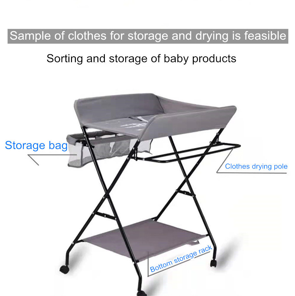 Portable Baby Changing Table, Foldable Changing Table Dresser Changing Station for Infant