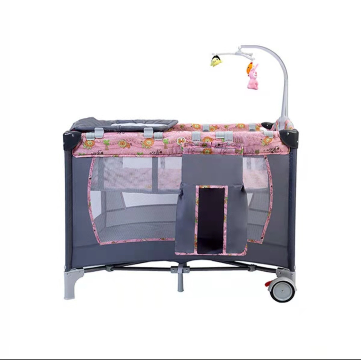 Baby multifunctional play bed, playpen, foldable crib, travel bed