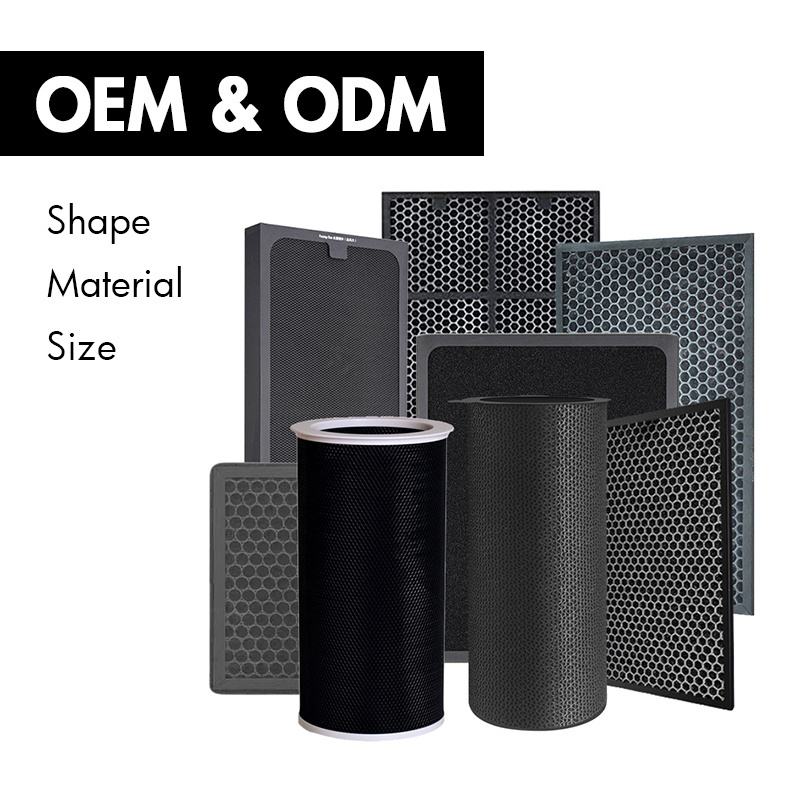 Carbon active charcoal filter for home activated carbon replacement filter cube shape honeycomb activate carbon filter