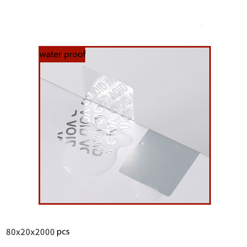 VOID Anti-tear label Anti-counterfeiting tamper-evident seal sticker Uncovering the left word anti-counterfeiting Sealing label