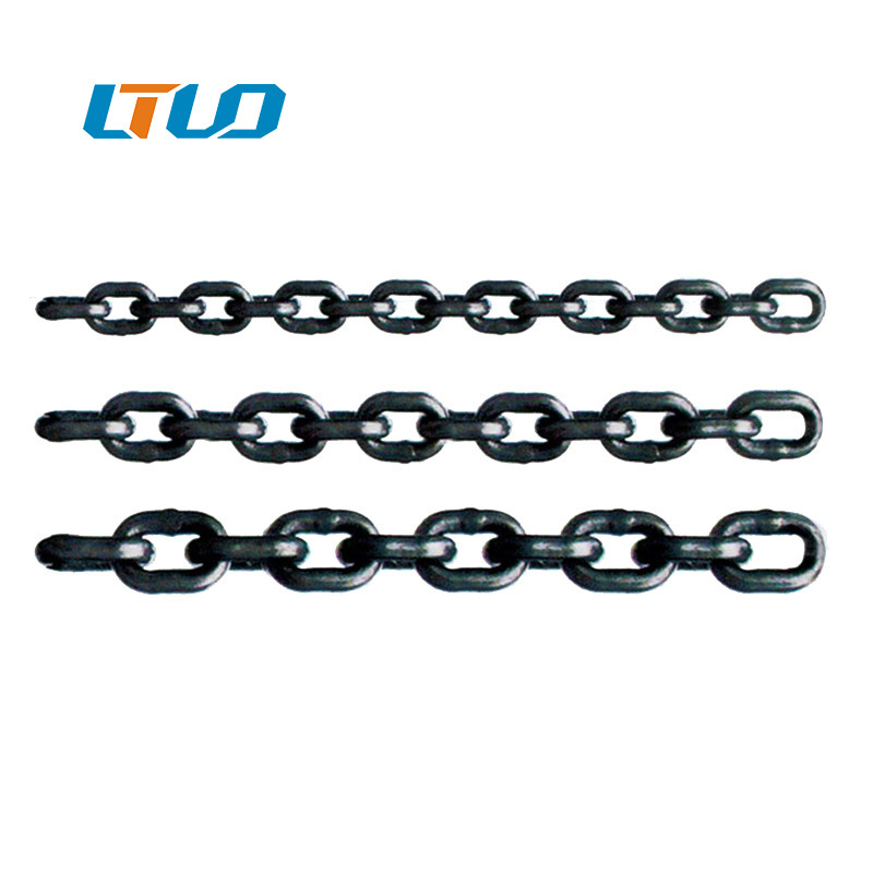 Building construction cargo lift black heavy duty 6mm g80 lifting chain