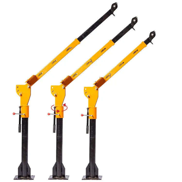 Certified engin Topless Tower mechanical engineering 360 degree manual swivel mini truck crane