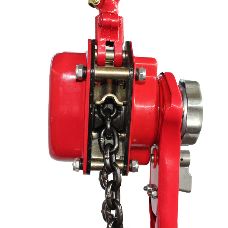 Factory Good Price 12 Manual Block 10 Ton Strap Ratchet Used for mobile equipment machinery 0.25ton lever chain hoist