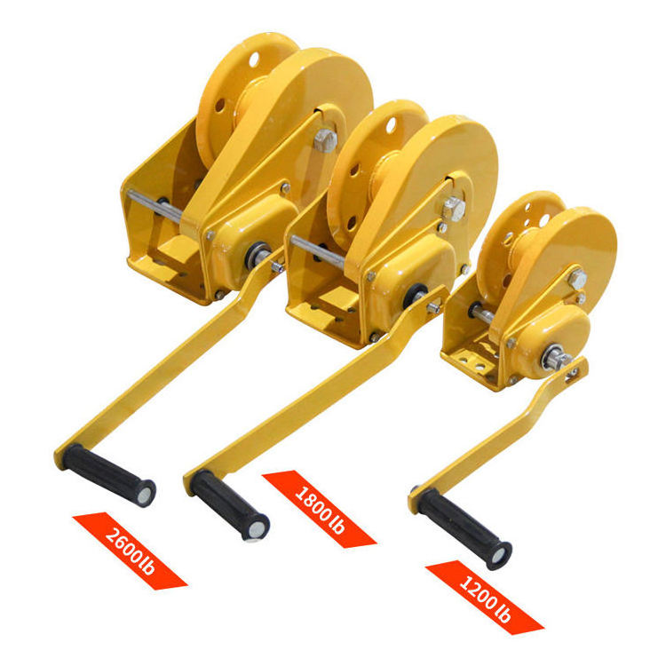 500 kg light duty self locking hand operated small lifting manual winch