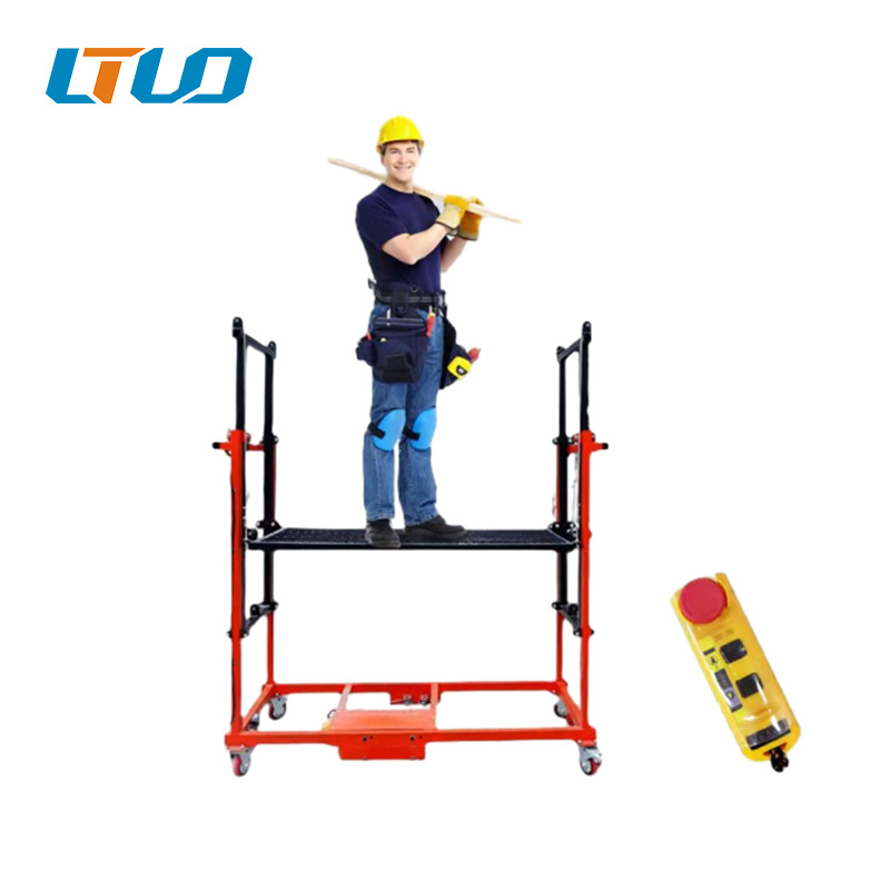 Multiple models mobile lifting platform foldable electric scaffolding lift for building construction