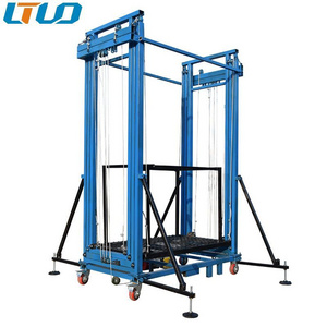 5M 6M Portable Foldable Electric Lifting Scaffold 500KG Mobile Lift Tables Work Platforms Steel Scaffolding