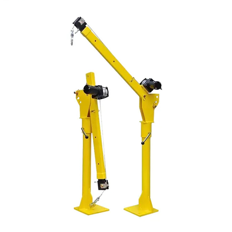 Certified engin Topless Tower mechanical engineering 360 degree manual swivel mini truck crane