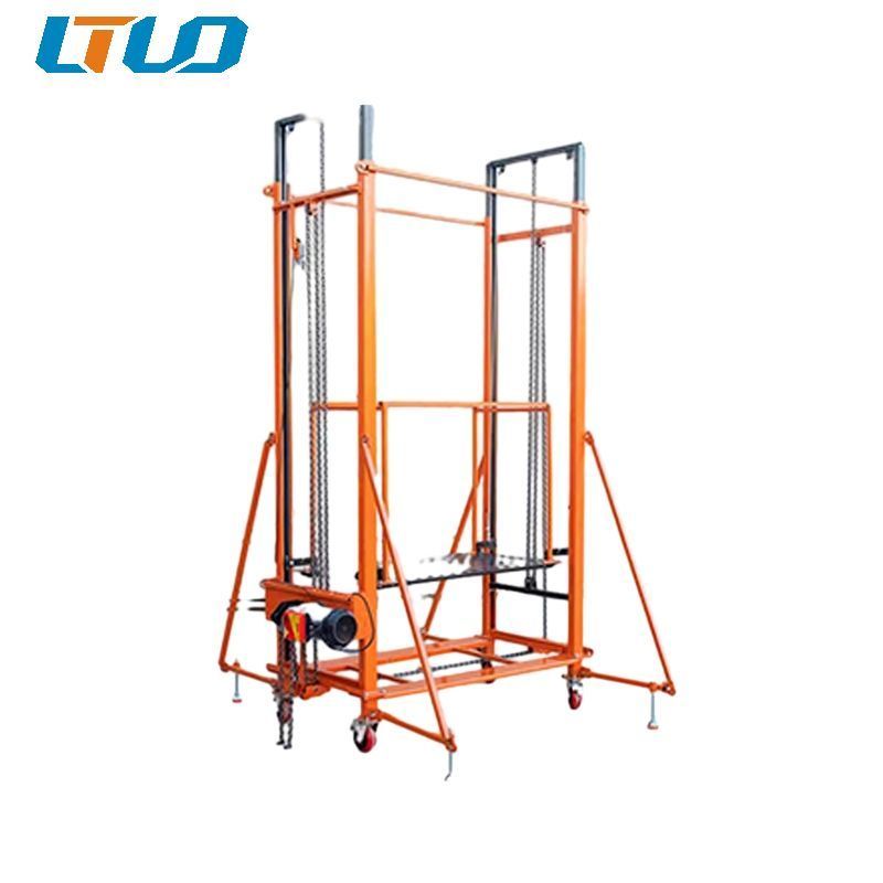 Mobile hydraulic aluminum electric scaffold hoist lifting scaffolding (load 500 kg)