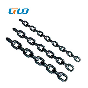 Building construction cargo lift black heavy duty 6mm g80 lifting chain