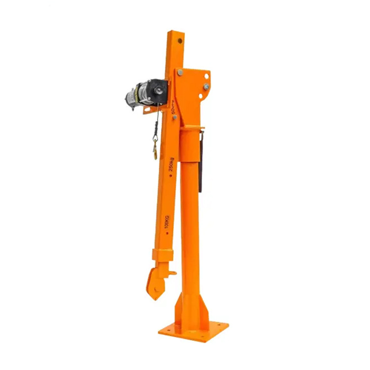 Certified engin Topless Tower mechanical engineering 360 degree manual swivel mini truck crane