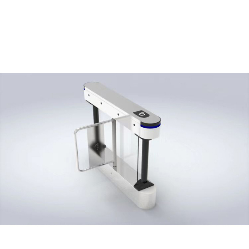 pedestrian barrier gate swing biometric turnstile system smart Swing Barrier 304 Stainless Steel Material Entrance Gate