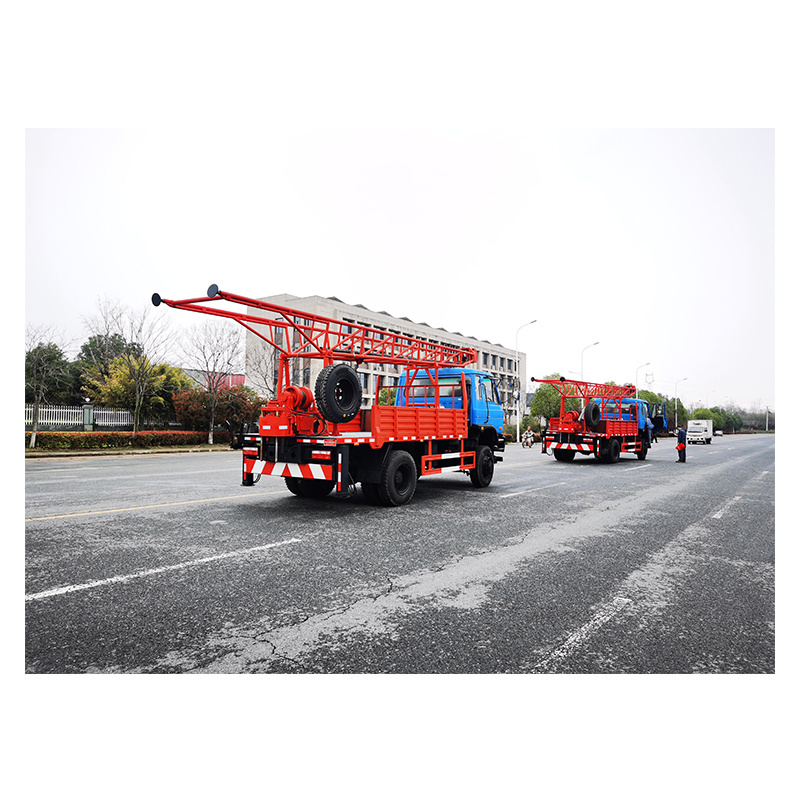 Tractor mounted mini portable hydraulic water well drilling rig for hard rock