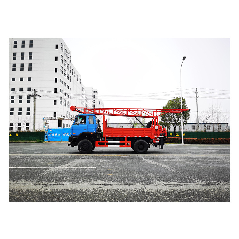 Tractor mounted mini portable hydraulic water well drilling rig for hard rock