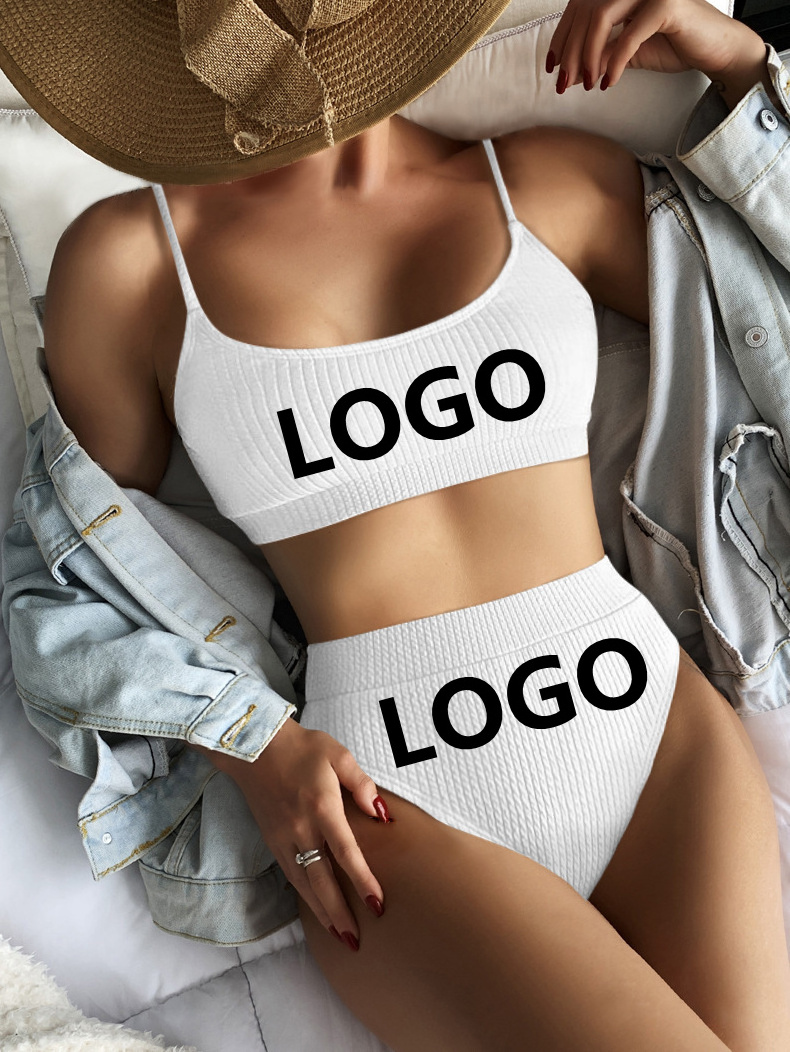 Custom LOGO 2022 new high quality fabric swimwear private style fission sling bikini wholesale hot sale swimsuit