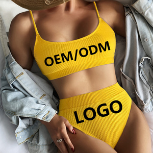 Custom LOGO 2022 new high quality fabric swimwear private style fission sling bikini wholesale hot sale swimsuit