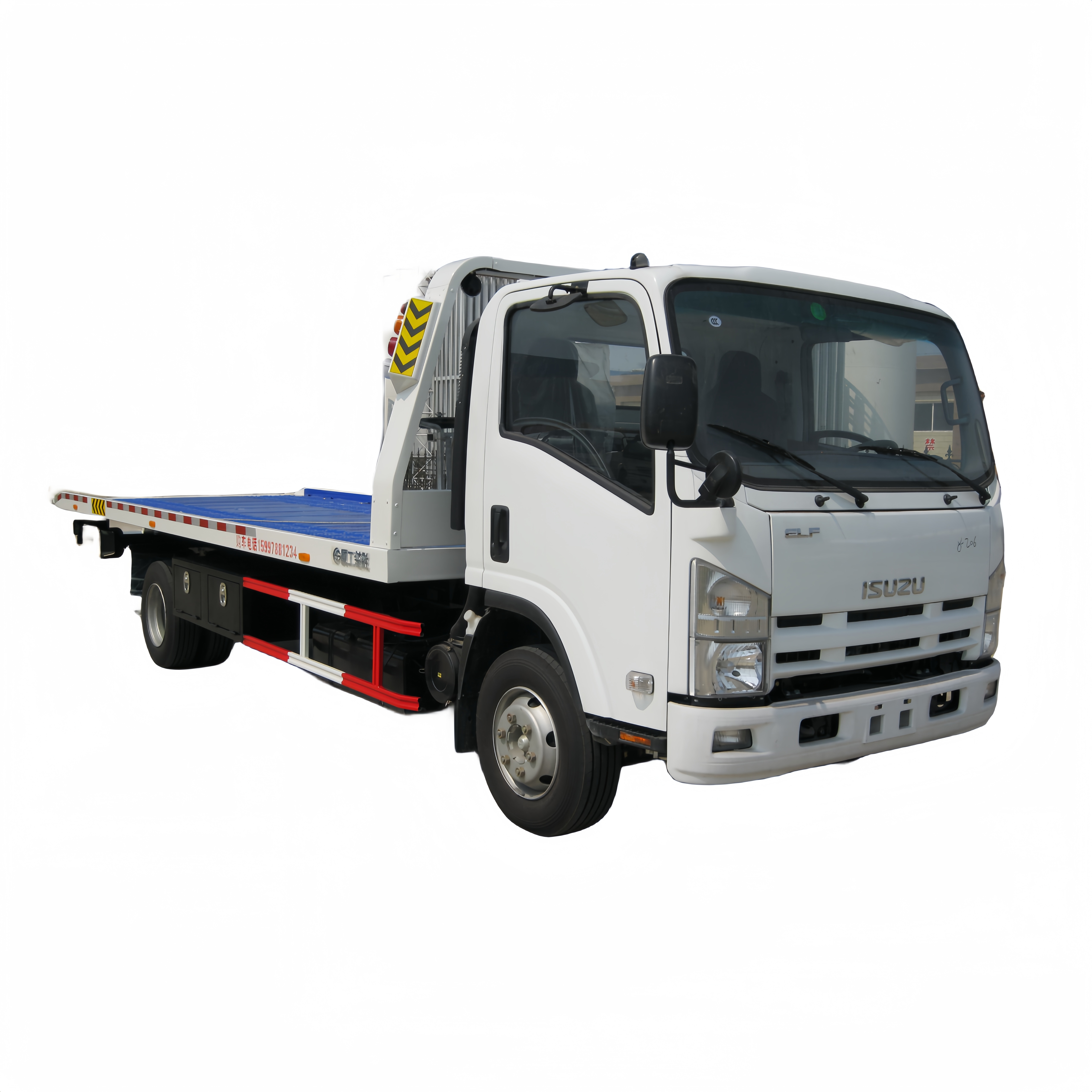 Used ISUZU 5TON Flatbed Sliding Rotator Tow Truck Towing Wrecker Trucks Hot Selling