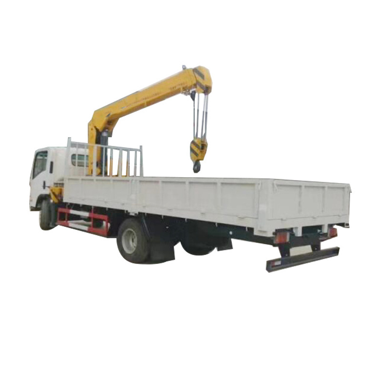 isuzu brand truck crane cargo truck with lift boom