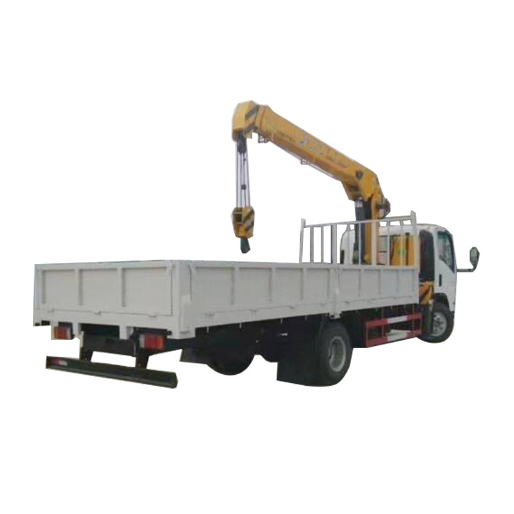 isuzu brand truck crane cargo truck with lift boom