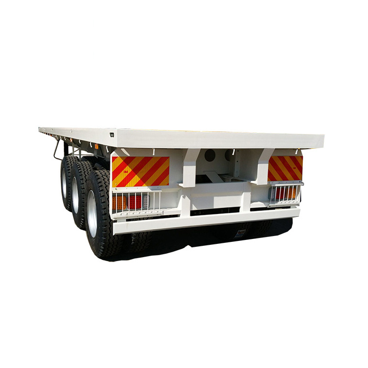 Factory supply2- 3 Axles 20ft 40ft Port Container Semi Trailer Reliable Quality Flatbed Truck Trailer For Sale